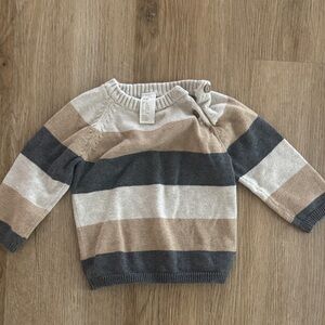H&M Kids Striped Sweater - Beige, Gray, Cream